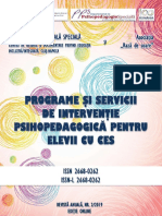 Programe Si Servicii de Interventie Psihopedagogica Pentru Elevii Cu CESrevista Anuala Nr.2 2019