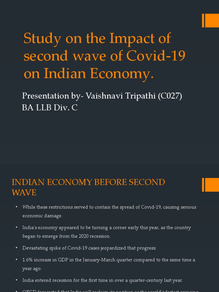Impact of Covid-19's Second Wave on India | PDF | Economy Of India ...