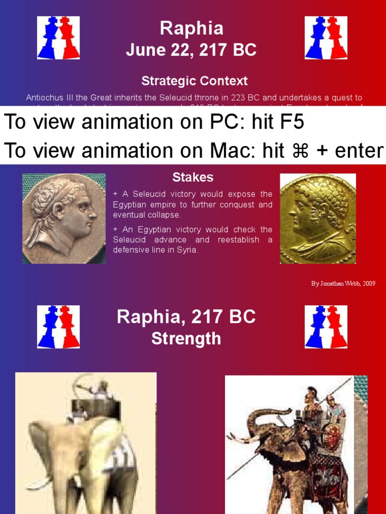 Battle of Raphia: 217 BC Overview | PDF | Conflicts | Warfare