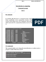 Introduction To Computing Command Prompt Lab-1