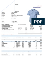 Woven Shirt Factory Limited.: Costing Sheet