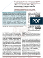 Experimental Assessment of The Effect of Paper Waste On Improvement of Concrete Behavior