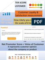 Net Promoter Score Voice of Customer