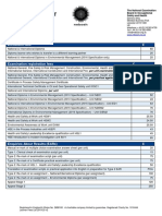 NEBOSH Learner Fees List 2019-2020