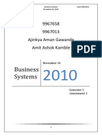 Business Systems: 9967658 9967013 Ajinkya Aman Gawande Amit Ashok Kamble