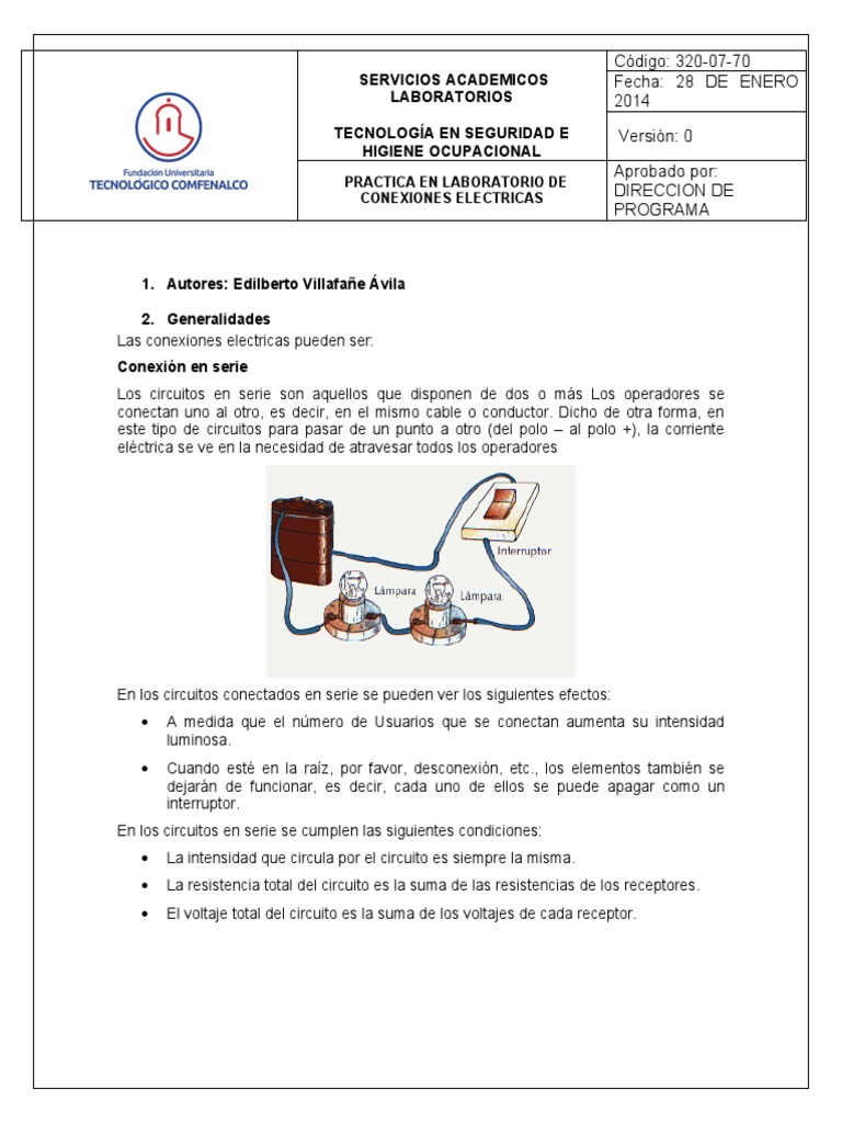 Guía Conexiones Eléctrica Phet PDF Corriente eléctrica