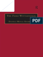 (Ashgate Wittgensteinian Studies) Danièle Moyal-Sharrock - The Third Wittgenstein - The Post-Investigations Works-Ashgate - Routledge (2004)