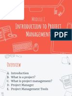 Module 1 - Introduction To Project Management