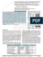 A Review On Nano Hydroxyapatite Fabrication Techniques