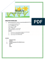 Daffodils-Stanza Related Question Practice - Past Papers