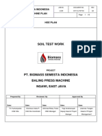 Soil Test Work: Pt. Biomass Semesta Indonesia Baling Press Machine Plan