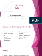 3 - Characteristics of Milk