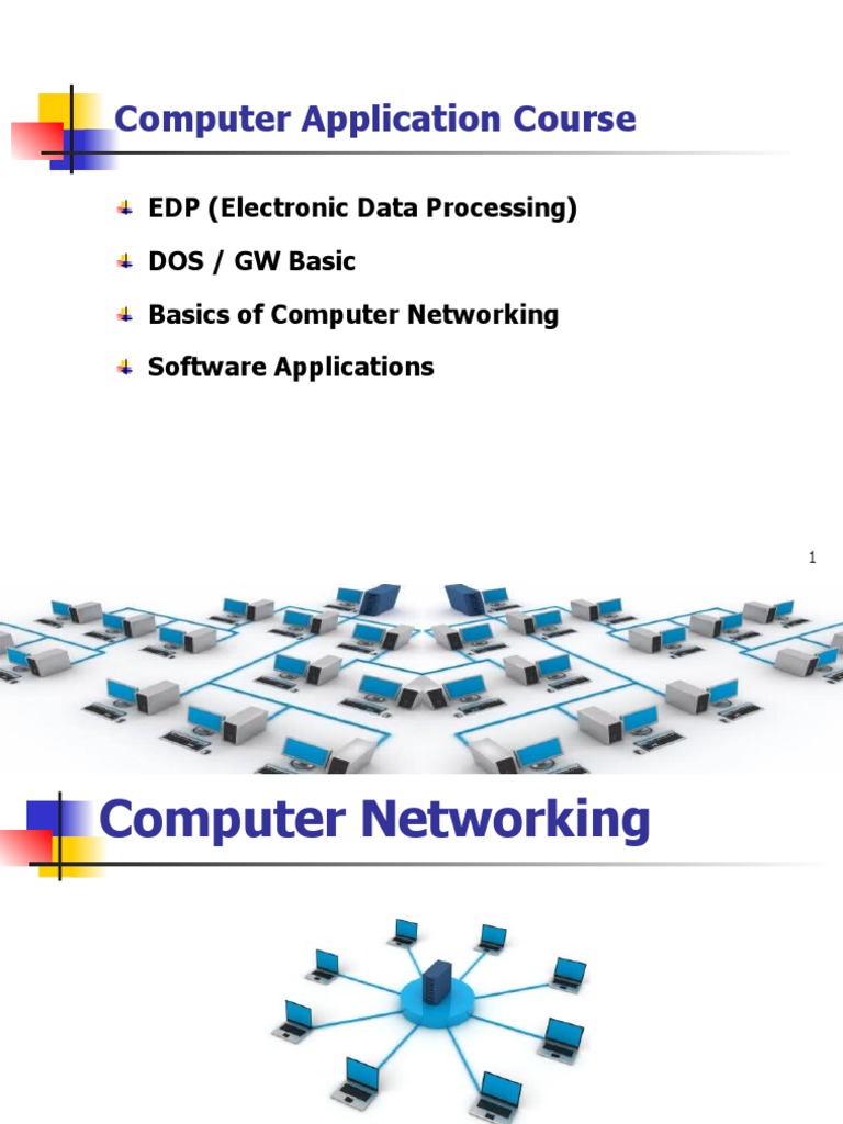 Basics of Computer Networks | PDF | Transmission Medium | Computer Network