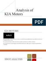 SWOT Analysis of KIA Motors