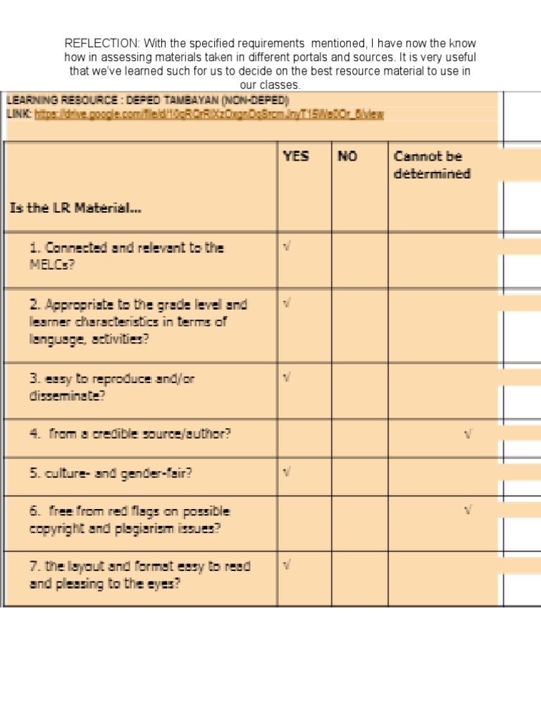 Lrassessment | PDF