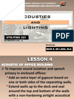 Acoustics and Lighting: Utilities 323
