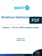 Workforce Optimization Suite: Siemens - STCI For HPPC Interface Guide