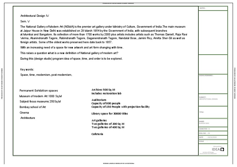 Permanent Exhibition Spaces: Notes | PDF | Library And Museum | Arts ...