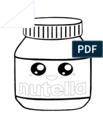 Nutella Coloring Pages