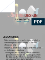 2021 BUILDING UTILITIES 3 - Module 2 Lecture 6 Lighting Design