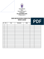 Exhibit and Presentation of SBM Best Practices Visitors' Logbook