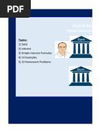 Excel Business Math Video 42 Simple Interest