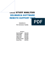 Case Study Analysis: Delwarca Software Remote Support Unit