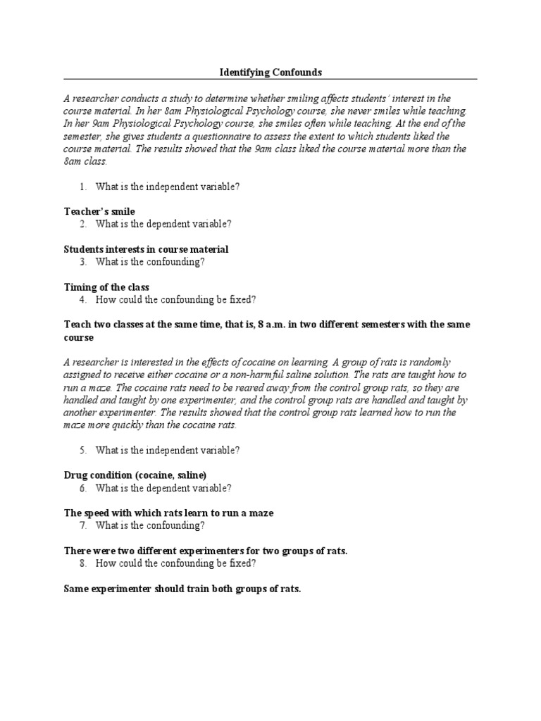 Confounding Assignment Dropbox | PDF