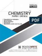 Chemistry As Level P 1 MCQs Classified T