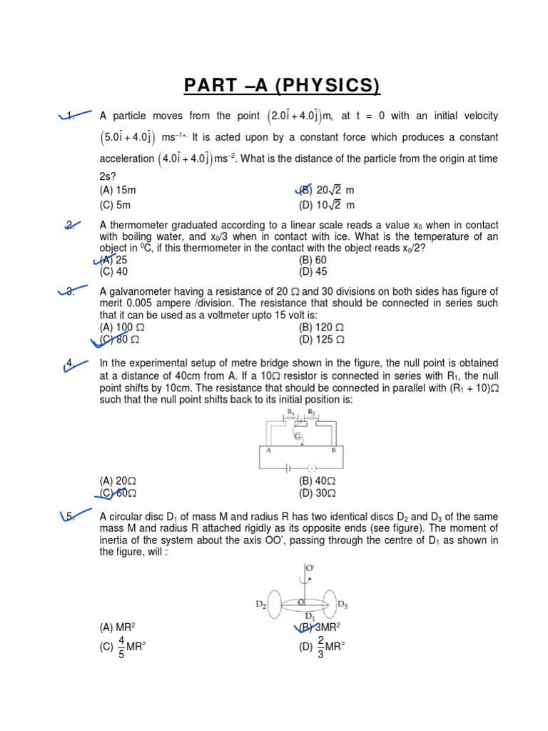 Physics Problem Set and Solutions | PDF | Metrology | Force