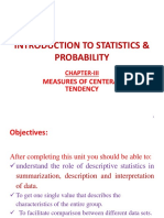 Introduction To Statistics CH 3