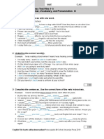 Progress Test Files 1-5 Grammar, Vocabulary, and Pronunciation B