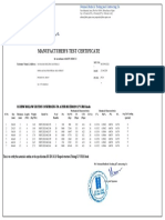 Manufacturer'S Test Certificate: National Builtech Trading and Contracting Co