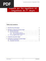  Cours Equation Inequation Seconde