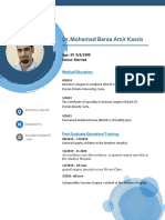 DR - Mohamad Baraa Amir Kassis: Age: 33 3/4/1988 Status: Married