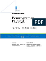 Modul Pemrograman PL SQL [TM11] - PLSQL Part 2