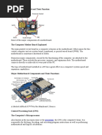 Parts of A Motherboard and Their Function