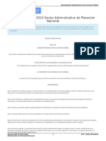 Decreto 1082 de 2015 Sector Administrativo de Planeción Nacional