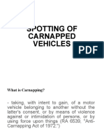 Spotting of Carnapped Vehicles