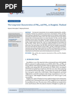 The Long-Term Characteristics of PM and PM in Bangkok, Thailand