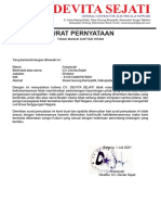 SURAT Pernyataan Tidak Masuk Daftar Hitam