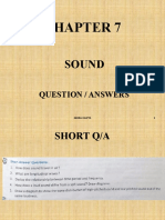 Sound: Question / Answers
