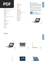 Fiche Technique Lenovo Ideapad