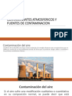 Contaminantes atmosféricos y fuentes