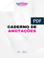 Caderno de anotações Maqquiadoras Que Lucram