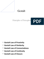 Gestalt: Principles of Perception