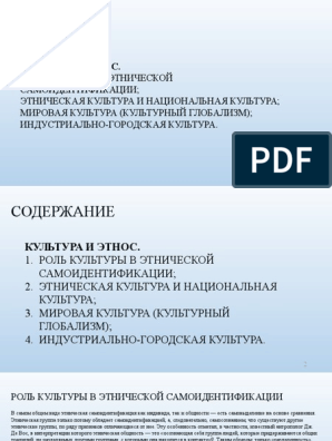 Доклад: Механизм этногенеза как инструмент исследования этнокультуры