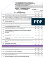 Aditya College Satellite Communications Exam