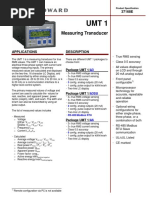 Measuring Transducer: Package UMT 1