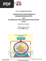 Edukasyong Pantahanan at Pangkabuhayan (Epp) and Technology and Livelihood Education (TLE)